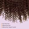 Dark Brown Human Hair Bundles Deep Wave Brown Bundles Human Hair 3 Bundles 20 22 24 Inch Brazilian Virgin Sew-in Human Hair Weave for Black Woman Color #4 view 4