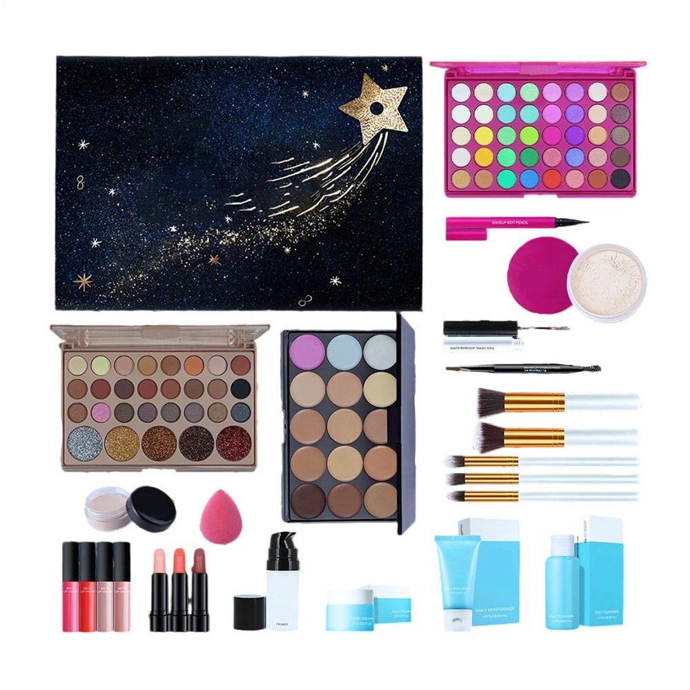 Beginner Makeup Set,Portable Face Make Up Set - Facial Makeup Kit - for Girlfriend Friend Sister Daughter Family Friends Coworkers
