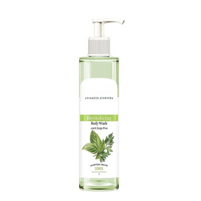 Basil & Parsley Revitalizing Body Wash | Soften Skin | Provides Natural Brightness | Deeply Cleanses | 100% Botanical Extracts | Suitable for All Skin Types | 200ml | 6.76 Fl Oz