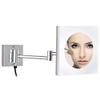 Wall Mount Vanity Makeup Mirrors Magnifying Acrylic Frame Hotel Bathroom Shaving Cosmetic Wall Mirrors with Plug(3X) view 3