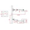 Wall Mount Vanity Makeup Mirrors Magnifying Acrylic Frame Hotel Bathroom Shaving Cosmetic Wall Mirrors with Plug(3X) view 4