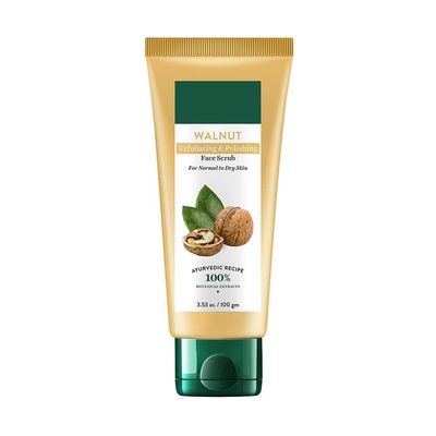 MM Walnut_Exfoliating & Polishing Face Scrub For Normal to Dry Skin, 100gm