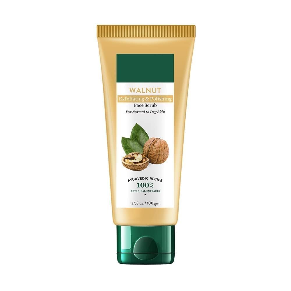 MM Walnut_Exfoliating & Polishing Face Scrub For Normal to Dry Skin, 100gm