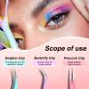 5pcs Eyelash Extension Tweezers High PrecisionStraight and Curved Volume Lash Tweezers for Extensionslash tweezers for eyelash extensions Crafting Girls Women Beginners view 3