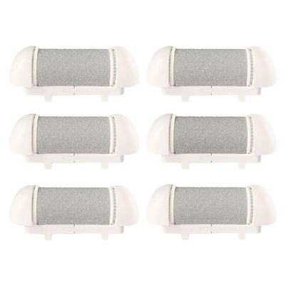 6 Pack Replacement Coarse Roller Head for Electric Callus Remover, Foot File Pedicure Tools Refill Rollers for Feet Pedicure Kit (6pcs Medium Coarse)