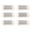 6 Pack Replacement Coarse Roller Head for Electric Callus Remover, Foot File Pedicure Tools Refill Rollers for Feet Pedicure Kit (6pcs Medium Coarse) view 1