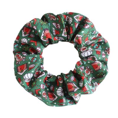 2pcs Christmas Plush Large Intestine Hair Hoop Women's Hair Tie Rope Rubber Band Hair Accessories