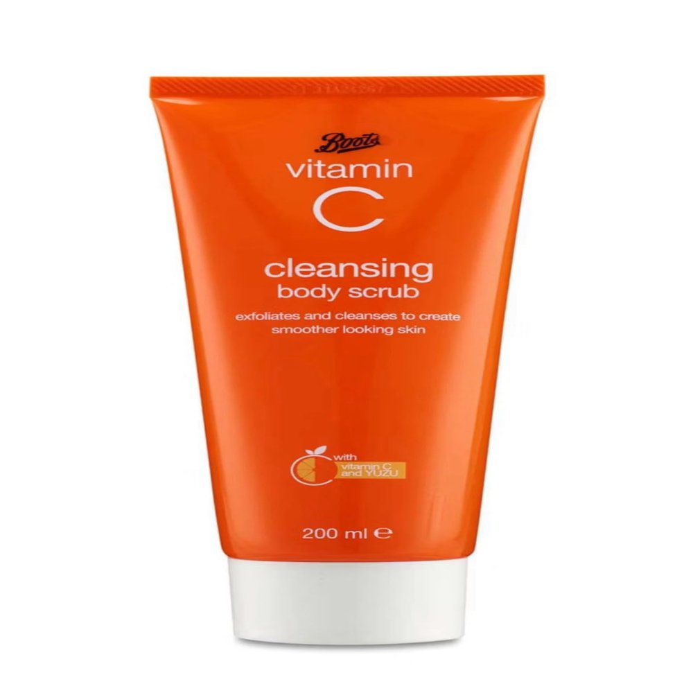 Everyday skin care,boots Vitamin C Scrub, 6.7 oz, Ultra Hydrating and Exfoliating Scrub to create smoother looking skin.