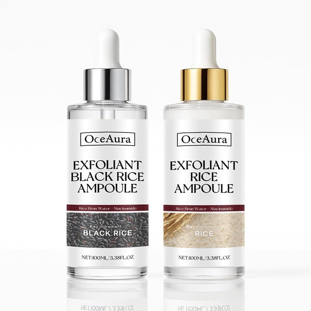 2-Pack plant-Based Exfoliating Ampoules, Deep Pore Cleansing Gentle Exfoliation Scrub For Face And Body Removes Dead Skin