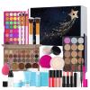 Cosmetic Makeup Set - Travel Beauty Kit for Women | Lightweight Portable Organizer with Eyeshadow Palette Lipstick and Brush, Stylish Facial Makeup Gift Collection for Girlfriend Sister Coworkers view 1