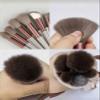 13Pcs Brown Makeup Brush Set With Luxury Travel Pouch - Soft Fluffy Brushes For All Makeup Steps, Perfect For Summer Travel/Vacation/Beach. view 2
