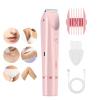 Electric Shaver for Women - Waterproof Double Head Epilator for Smooth Hair Removal | Rechargeable 400mAh Womens Electric Razor for Legs, Underarms, Bikini, Intimate Areas, Travel, and Ca view 2