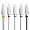 Mozulon 5PCS Professional Ceramic Nail Drill Bits Set -Acrylic Nail File Bits for Shaping view 1
