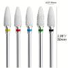 Mozulon 5PCS Professional Ceramic Nail Drill Bits Set -Acrylic Nail File Bits for Shaping view 3