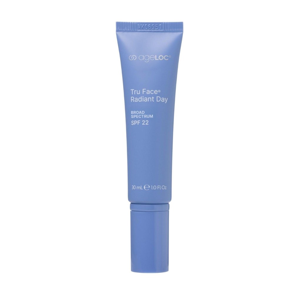 Nu Skin ageLOC Tru Face Radiant Day | Daily Lightweight Moisturizer With SPF 22 For Smoother, Youthful Look | Peptide & Botanical Blend For Skin Texture & Tone | 1.0 fl oz
