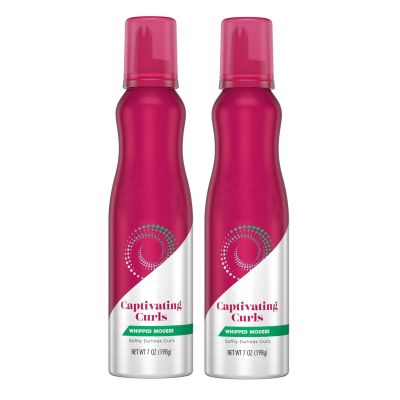 Whipped Mousse - 7 oz (Pack of 2), Captivating Curls for Wavy and Curly Hair, Anti-Frizz Styling Product for Flexible, Crunch-Free Styles.