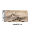 blloocod Wide Headband for Women Yoga Rhinestone Soft Head Wrap Fashion Workout Hairband 8.27inch Diameter- Khaki view 3