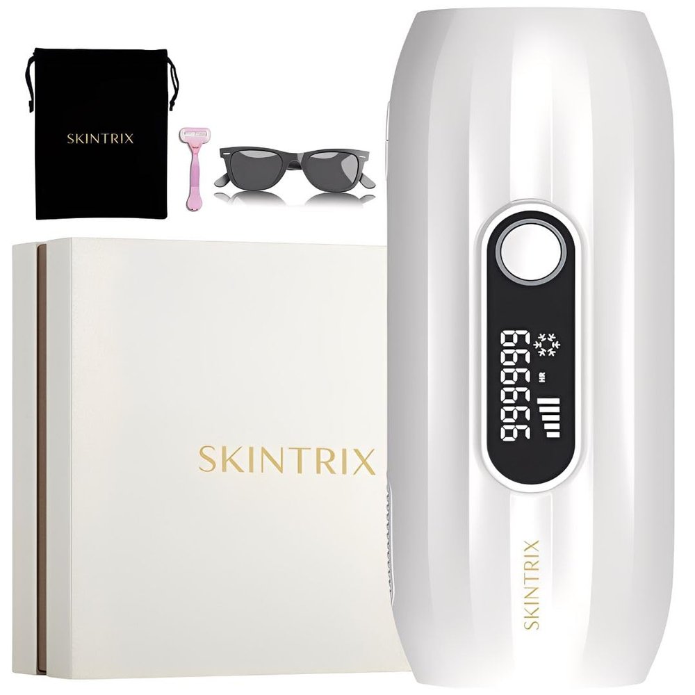 Skintrix - FrostLite Pro Ice Cooling IPL Home Use Hair Removal Device- Gentle & Painless Hair Reduction for Smooth, Hair-Free Skin on Body and Face for Women and Men
