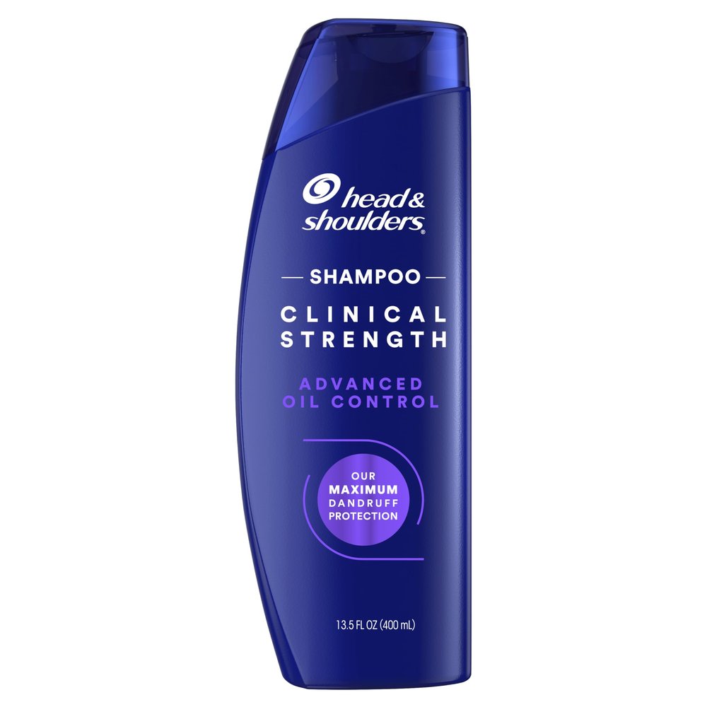 Head & Shoulders Dandruff Shampoo, Clinical Strength Advanced Oil Control, Our Maximum Anti-Dandruff Prescription-Strength Formula, Flake Protection, Seborrheic Dermatitis Relief, Citrus, 13.5 Fl Oz