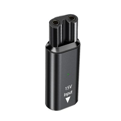 15V HQ8505 Type-C Shaver Adapter Charging Converter,Compatible For PhilipsCompatible For NorelcoOne Blade Pro QP6530 QP6520 QP6510 Beard Trimmer(Black)