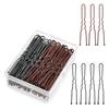 YunYunStrap U Shaped Hair Pins 300-900 Count, 2.4 Inch Buns Waved Hair Pins for Updos with Box for Women Lady Girls Bobby Pins view 1