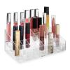 40-Slot Acrylic Lipstick Organizer - Clear Cosmetic Display Stand for Lip Gloss & Makeup Storage (7.87x4.75x3.12in) view 3