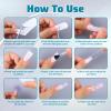 84 PCS Fiberglass Nail Wrap Extension Nail Repair Patches Silk Wrap for Nails Self Adhesive Nails Repair Tape for Broken Split Reinforcement Home Salon DIY Art Tools view 4