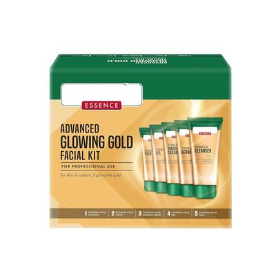 MM Glowing Gold Facial Kit 3, White, 500g