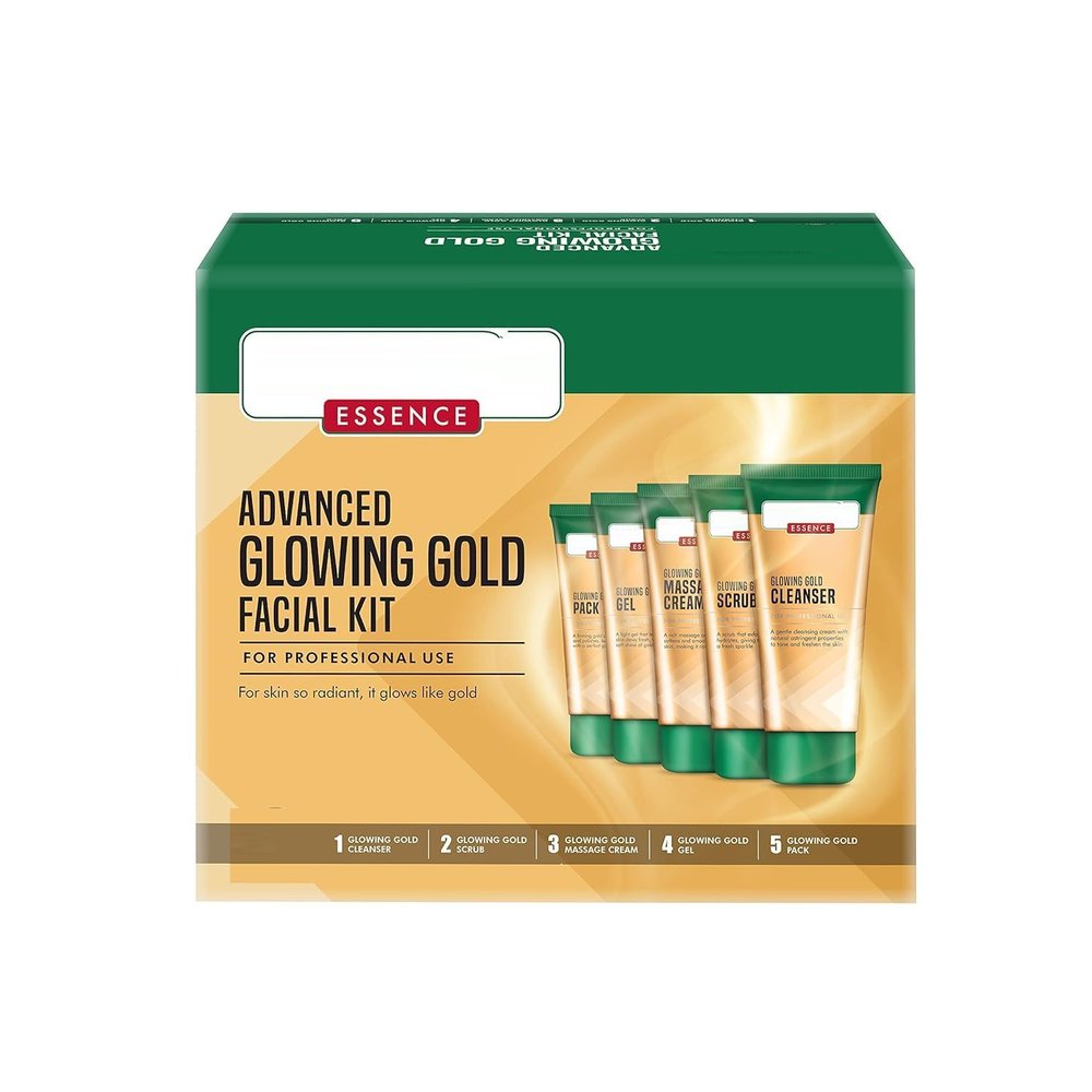 MM Glowing Gold Facial Kit 3, White, 500g