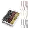YunYunStrap U Shaped Hair Pins 300-900 Count, 2.4 Inch Buns Waved Hair Pins for Updos with Box for Women Lady Girls Bobby Pins view 1