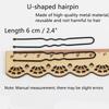 YunYunStrap U Shaped Hair Pins 300-900 Count, 2.4 Inch Buns Waved Hair Pins for Updos with Box for Women Lady Girls Bobby Pins view 2