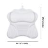 Bath Pillow, Breathable Design, Gray, White, Tub Headrest Cushion, Bathroom Soaking Pillow, Ultimate Comfort, for Bathroom Shower Soaking Home Apartment Hotel Bathing view 4