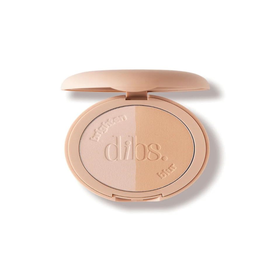 Dibs Beauty - LoveBeam Setting Powder  Talc-Free, Blurring & Brightening Face Powder, Long-Lasting Finish - Color: All Is Well - (Brightening Soft Pink/Blurring Peachy Beige)