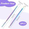 2 PCS Lash Lift Tool, 2 in 1 Eyelash Separator with Comb, Stainless Steel Lash Lift Tools, Metal Lift Rods Beauty Tool for Perming Tinting Curling Extension Supplies view 2