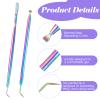 2 PCS Lash Lift Tool, 2 in 1 Eyelash Separator with Comb, Stainless Steel Lash Lift Tools, Metal Lift Rods Beauty Tool for Perming Tinting Curling Extension Supplies view 3
