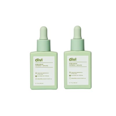 Divi Scalp Serum for Thinning Hair, 30ml  Clinically Tested, Nourishing Formula with Amino Acids, Caffeine & Rosemary Oil  Promotes Healthy Scalp, Reduces Oil & Product Buildup, Pack of 2