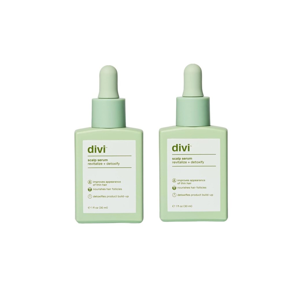 Divi Scalp Serum for Thinning Hair, 30ml  Clinically Tested, Nourishing Formula with Amino Acids, Caffeine & Rosemary Oil  Promotes Healthy Scalp, Reduces Oil & Product Buildup, Pack of 2