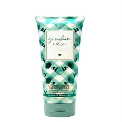 Bath and Body Ultimate Hydration Body Cream 24 Hr Moisture (8 OZ / 226 g, Gingham Fresh)
