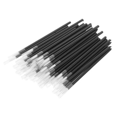 Beatifufu 200pcs Fine Point Eyeliner Brushes with Protective Caps Soft Fiber Bristles for Precise Eye Makeup Application Travel-friendly Compact Multipurpose Bent Makeup Pens for Beginners