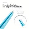 4Pcs Colorful Eyebrow Tweezers Set Stainless Steel Slant Tip Precision Hair Removal Tool for Eyebrow Shaping Ingrown Hair Splinter Remover Grooming Travel Makeup Kit view 3