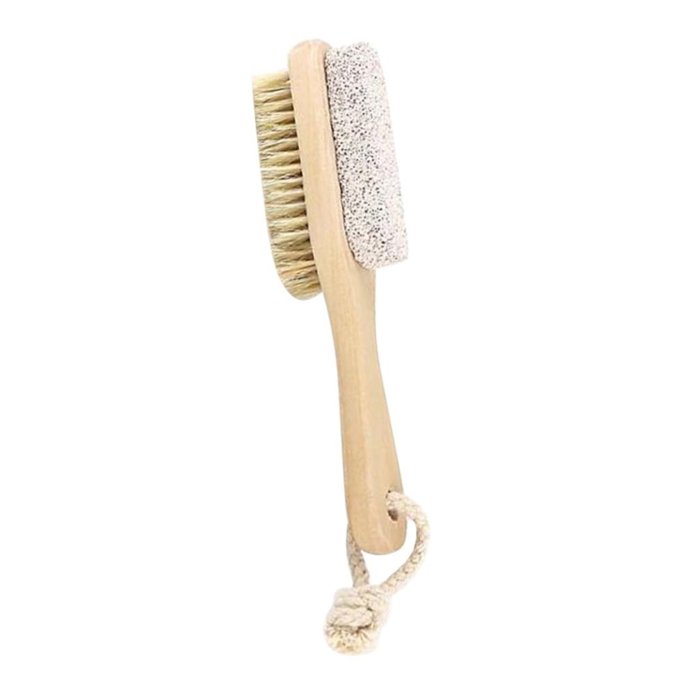 Gogogmee 2pcs Double-Sided Pumice Foot Scraper Bristle Scrubbing Plate Callus Remover for Hard Skin Dead Skin Removal Portable Pedicure Care Tool