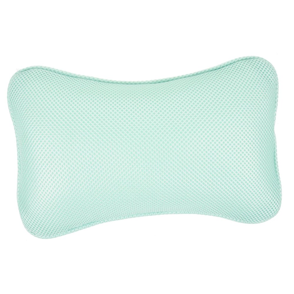 Mikinona Bath Pillow for Tub Neck and Back Support with Non-Slip Suction Cups Compact Mesh Bathtub Cushion for Spa Relaxation Comfortable Headrest for Soaking Tubs Washable Random Color