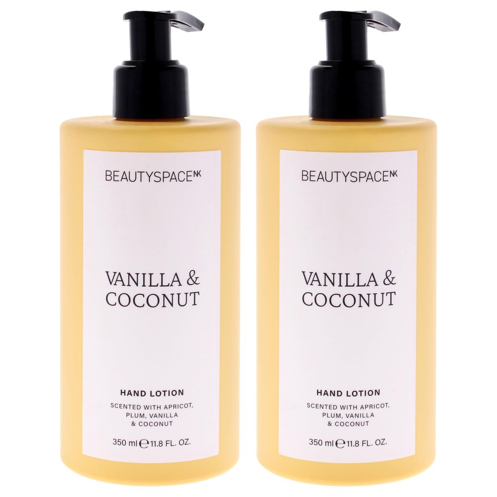 Beauty Space Hand Lotion - Vanilla and Coconut by BeautySpace for Unisex - 11.8 oz Hand Lotion - Pack of 2