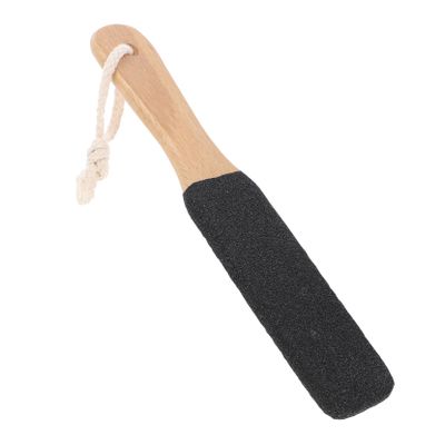 Beatifufu Dual-Sided Handheld Foot File with Beech Handle and Carbide Scrubbing Surface for Callus and Dead Skin Removal Professional Pedicure Tool for Smooth Healthy Feet Care