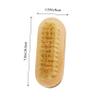 Beatifufu 2pcs Dual-sided Wooden Nail Brush Manicure Tool Firm Comfortable Bristles for Nail Cleaning Portable Compact for Precise Dirt Removal view 2
