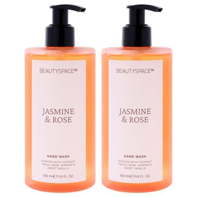 Beauty Space Hand Wash - Jasmine and Rose by BeautySpace for Unisex - 11.8 oz Hand Wash - Pack of 2