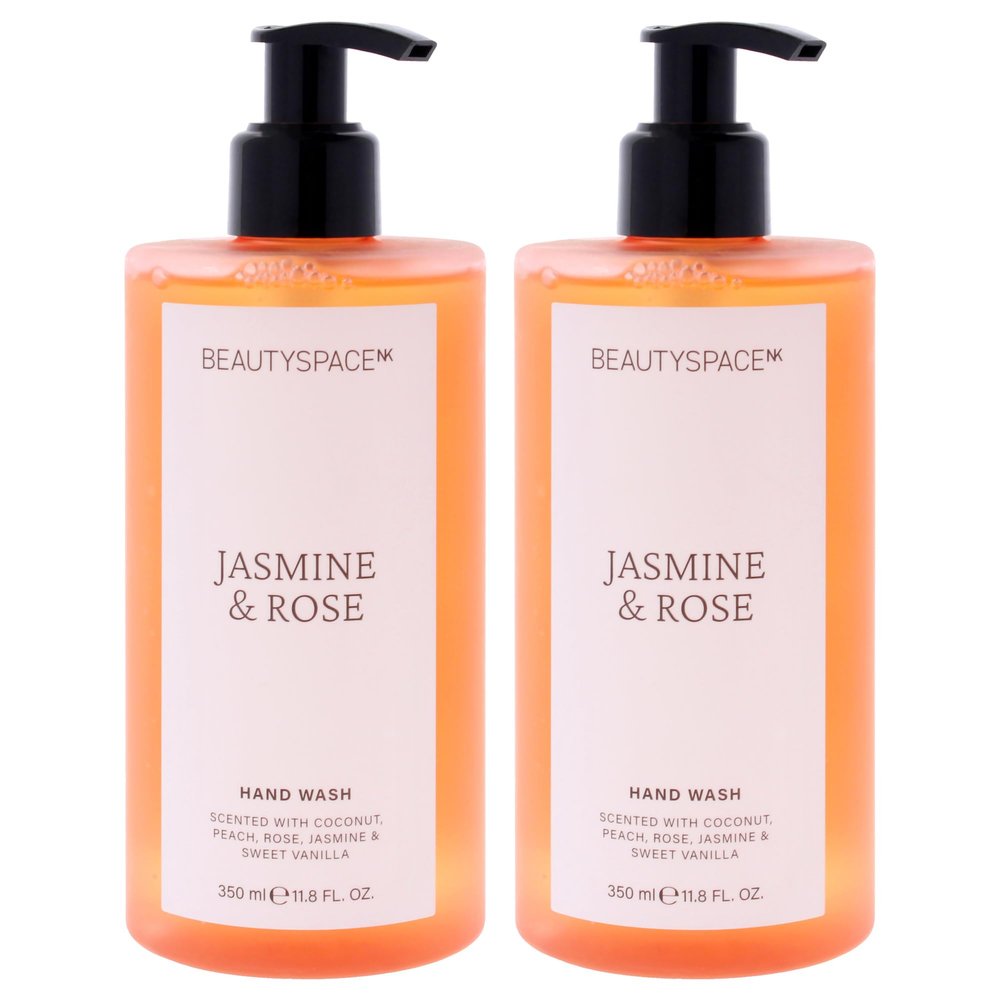 Beauty Space Hand Wash - Jasmine and Rose by BeautySpace for Unisex - 11.8 oz Hand Wash - Pack of 2