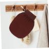 Gogogmee Exfoliating Glove for Shower and Bath Gentle Dead Skin Remover Reusable Scrub Mitt for Sensitive Skin Smooth Body Scrubber with Easy-clean Design Brown view 3