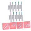 Beatifufu 10pcs Christmas Theme Glass Nail Files Pedicure Tools for Women Lightweight Portable Buffer for Manicure and Toenail Care view 4