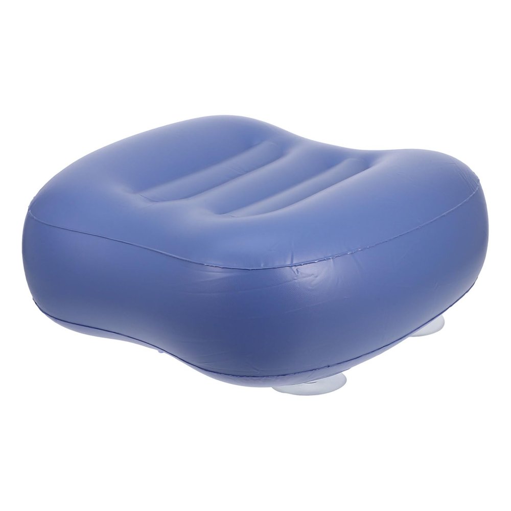 Anneome Inflatable Bath Tub Pillow with Strong Suction Cups Foldable Spa Cushion for Head Neck Back Support Nonslip Seat Cushion for Adults and Versatile Spa Accessory for Relaxing Baths
